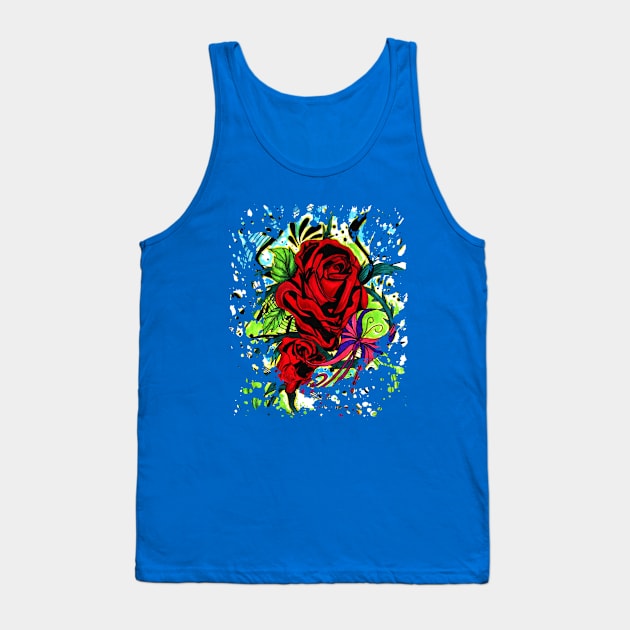 Rose Tank Top by adamzworld